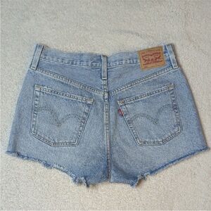 Levi's 501 Light Blue Denim Jean Shorts